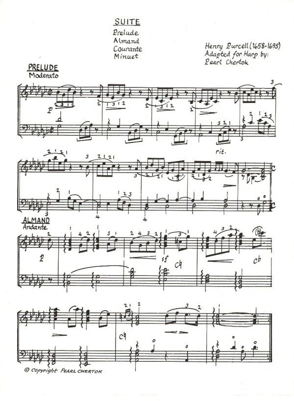 Music For Harp Purcell Suite Purcell H./Chertok P.