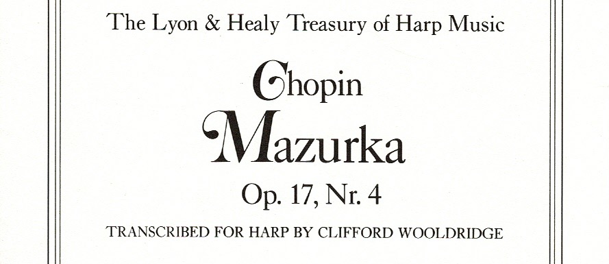 CHOPIN-Mazurka Mazurka Op.17 Nr. 4 Chopin F.