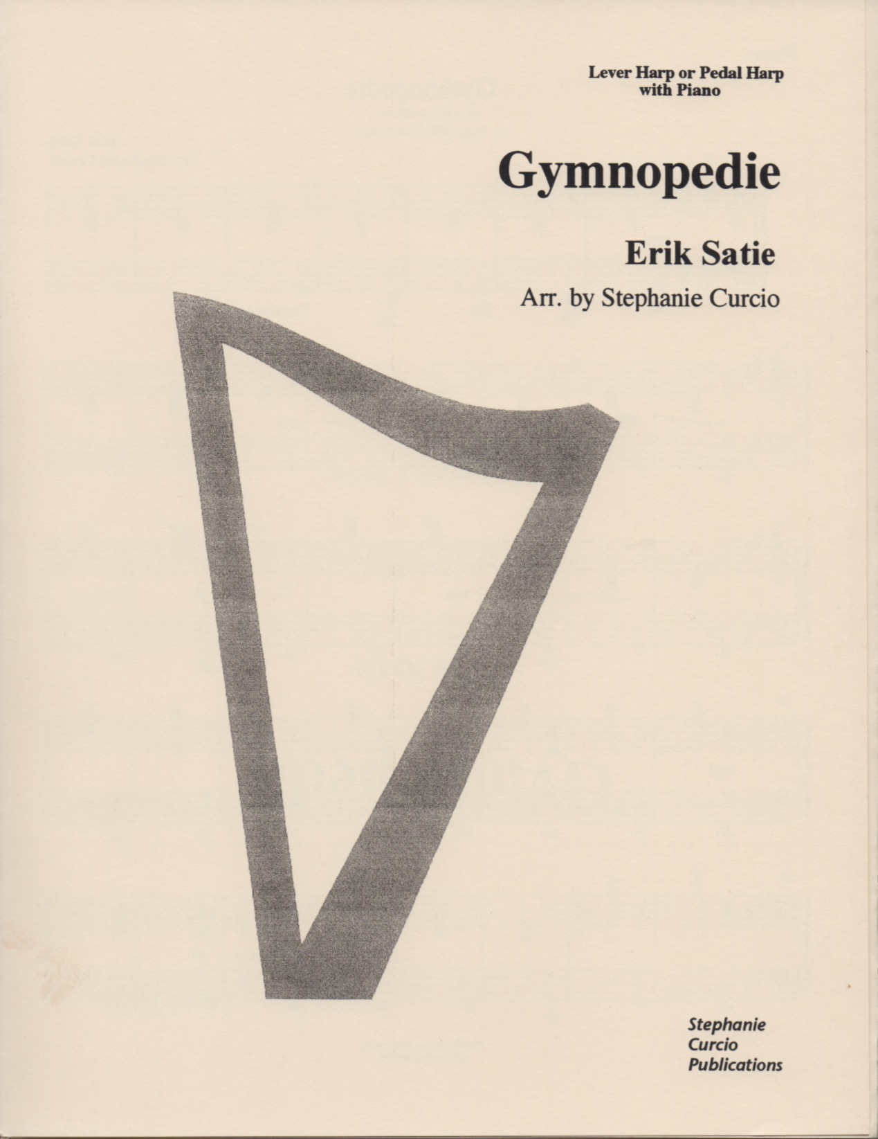 CURCIO-Gymnopedie Gymnopedie (Lever Or Pedal Harp & Piano) Satie E./Curcio S.