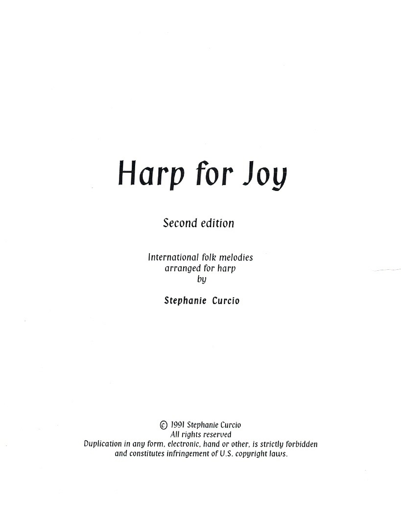 CURCIO-Harp-For-Joy Harp For Joy International Folk Tunes Curcio S.