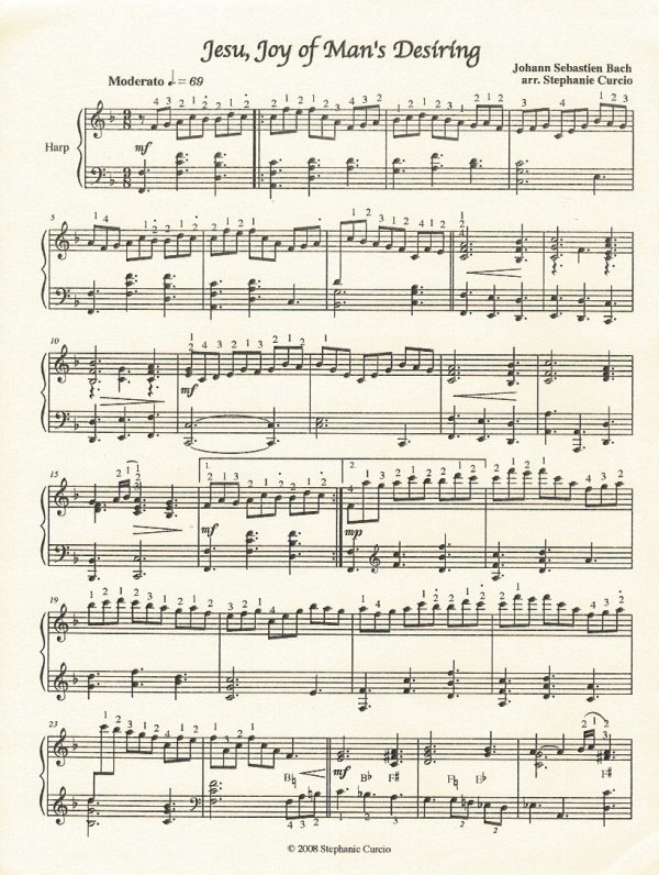 Jesu, Joy Of Man's Desiring Bach J./Curcio S.