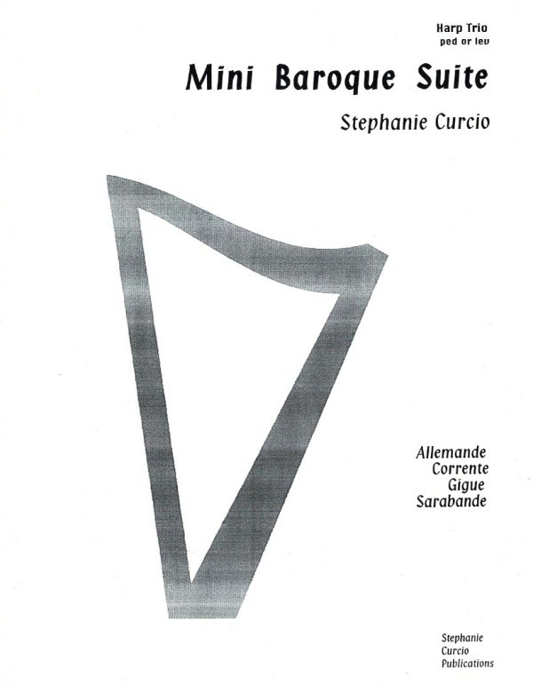 Mini Baroque Suite (Harp Trio) Curcio S.