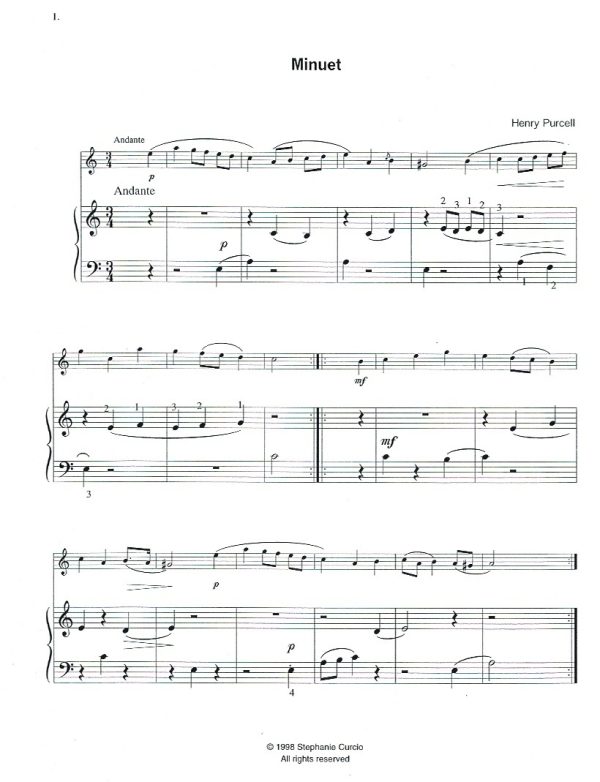 Stage One Duos (Violin Or Flute & Harp) Curcio S.