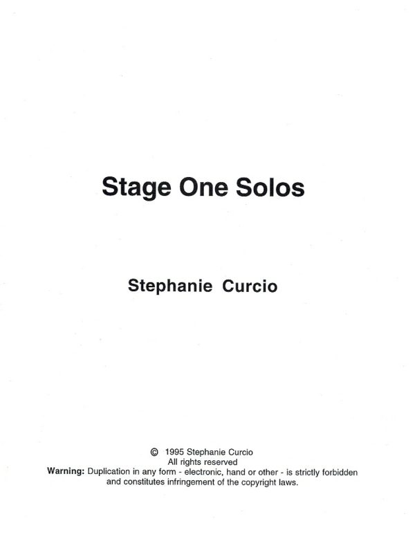 Stage One Solos Curcio S.