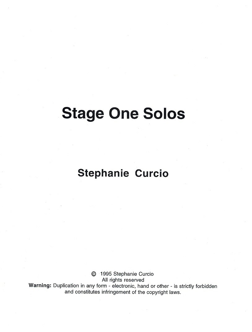 CURCIO-Stage-One-Solos Stage One Solos Curcio S.