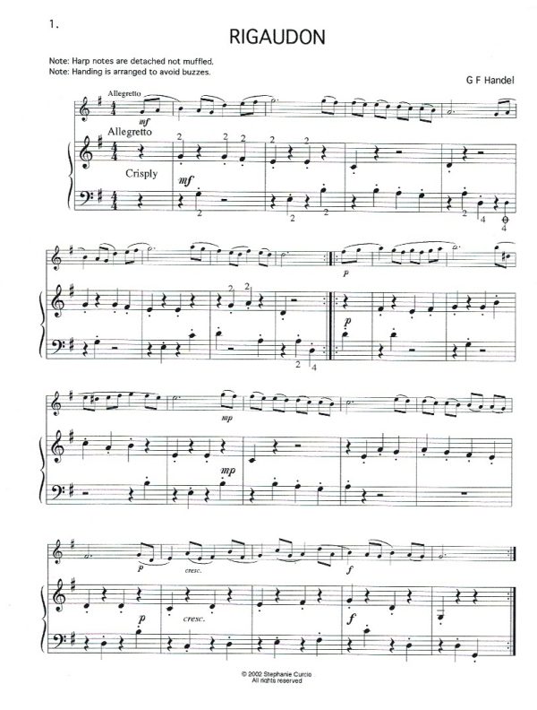 Stage Two Duos (Violin Or Flute & Harp) Curcio S.