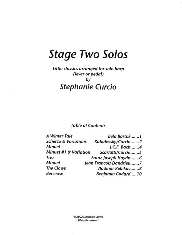 Stage Two Solos Curcio S.