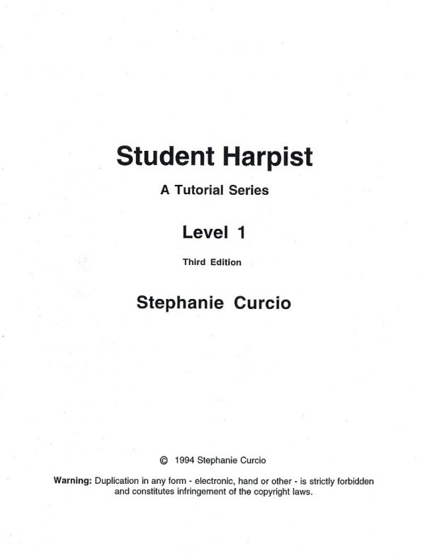Student Harpist Level 1 Curcio S.