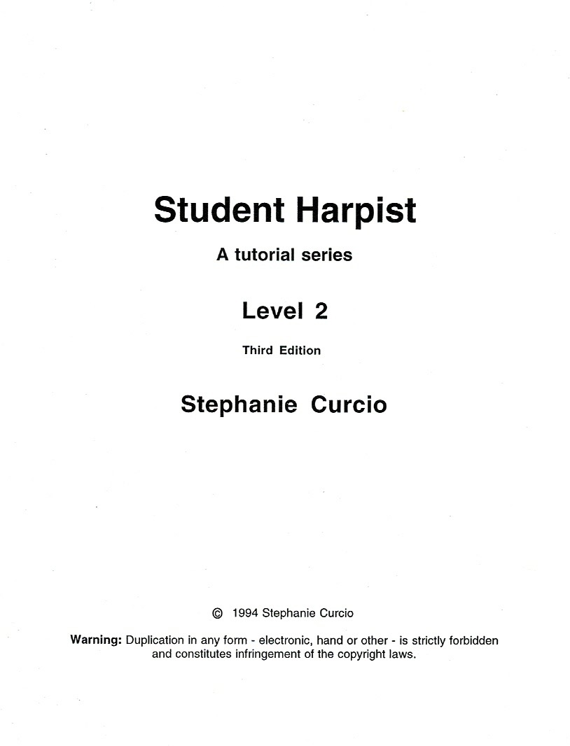 CURCIO-Student-Harpist-Level-2 Student Harpist Level 2 Curcio S.
