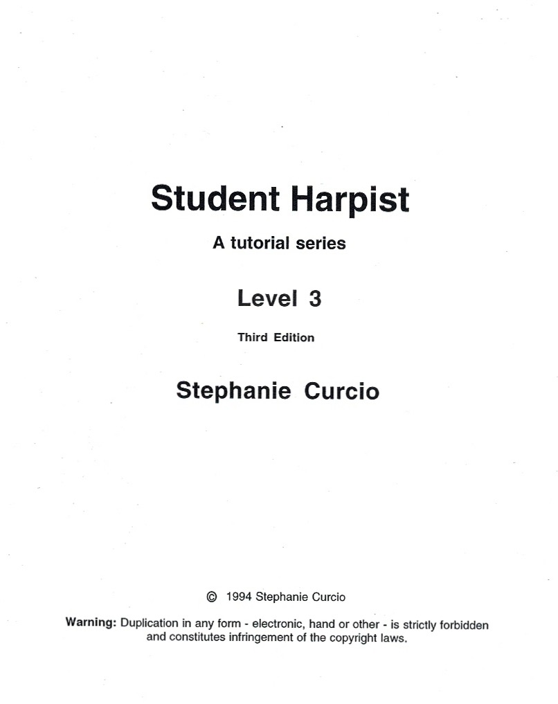 CURCIO-Student-Harpist-Level-3 Student Harpist Level 3 Curcio S.