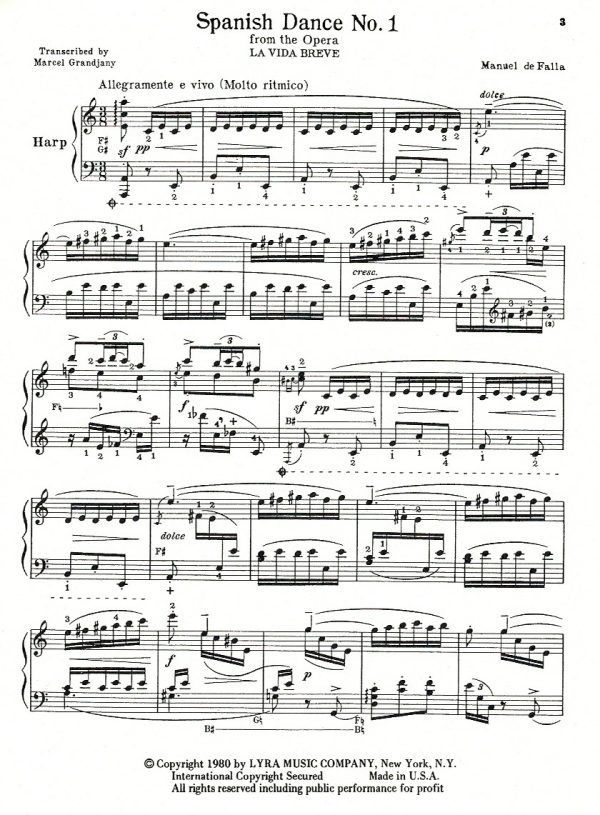Spanish Dance No. 1 De Falla M./Grandjany M.