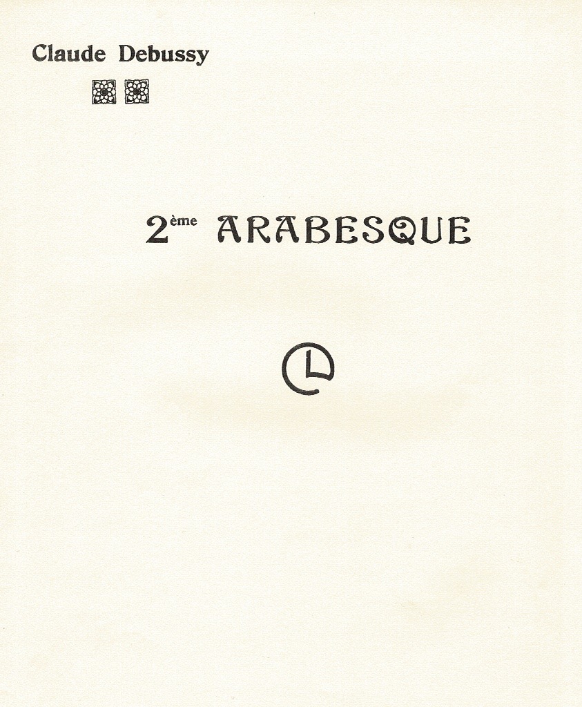 DEBUSSY-2nd-Atabesque Deuxieme Arabesque Debussy C.