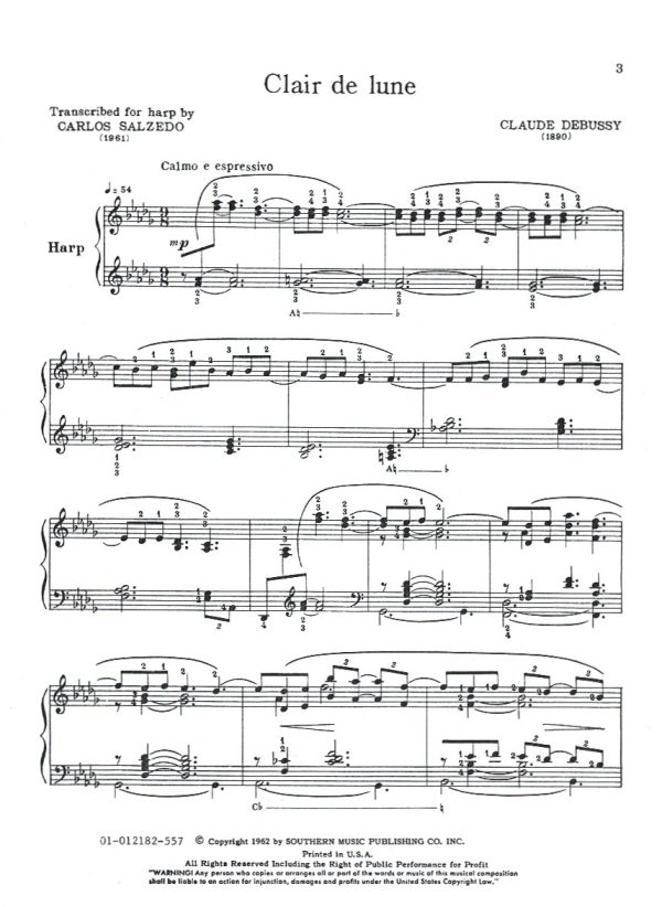 Clair De Lune Debussy C./Salzedo C.