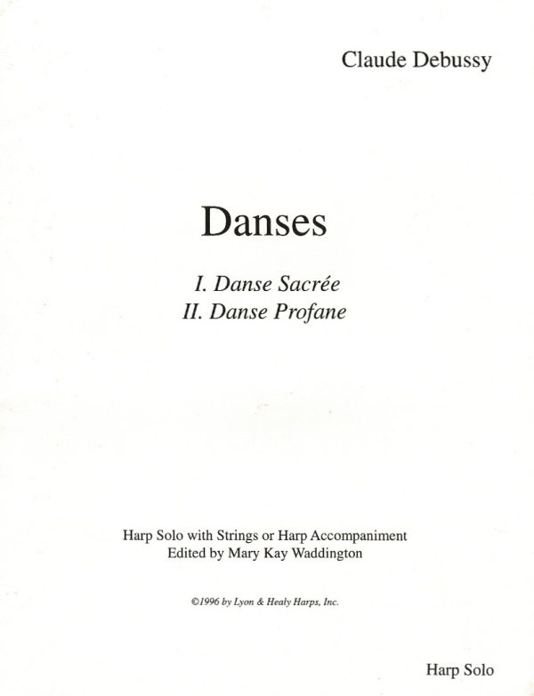 Danses Debussy C./Waddington M.K.