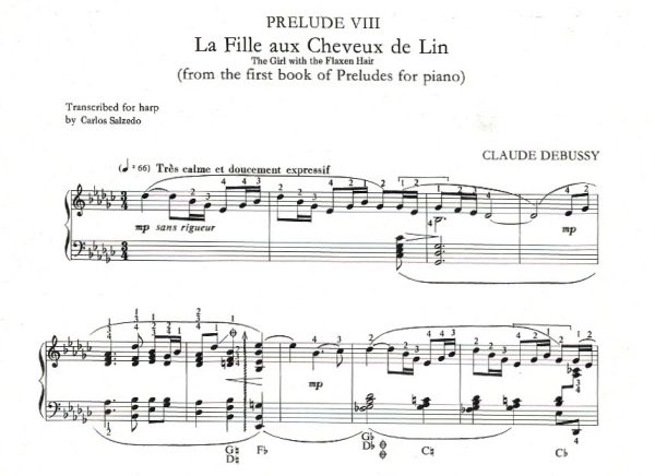 La Fille Aux Cheveux De Lin Debussy C./Salzedo C.