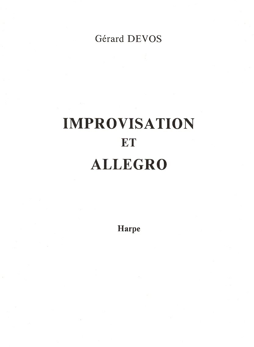 DEVOS-Improvisations-Et-Allegro Improvisation Et Allegro Devos G.