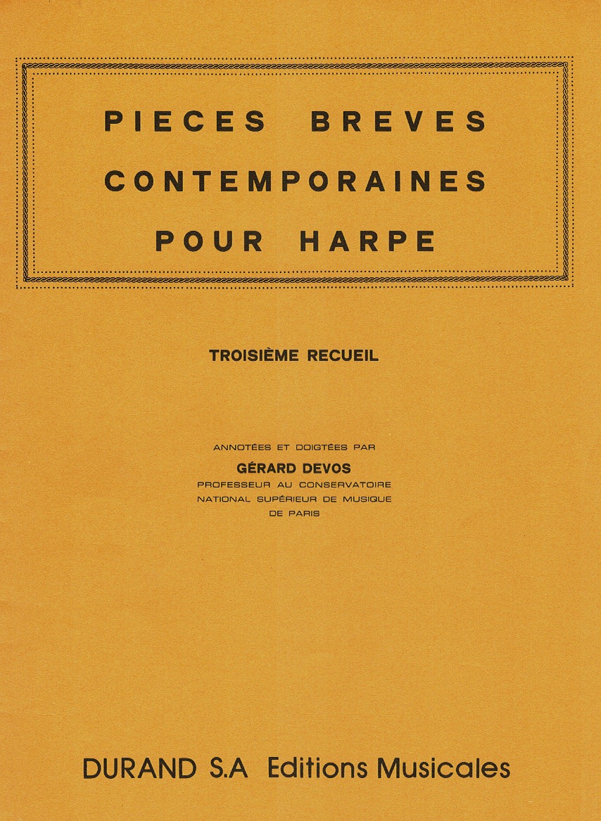 DEVOS-Pieces-Breves-Book-3 Pieces Breves Contemporaines Troisieme Recueil Devos G.