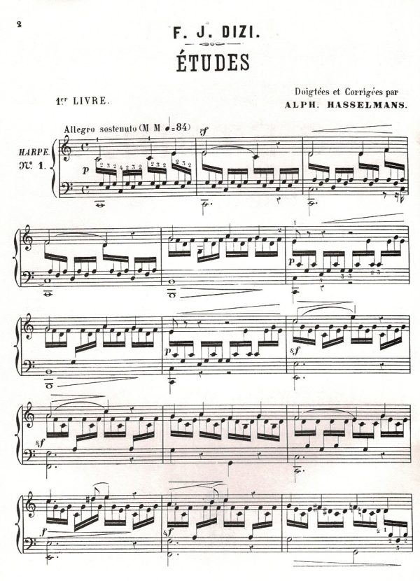 48 Etudes Pour La Harpe Book One Dizi F.J./Hasselmans A.