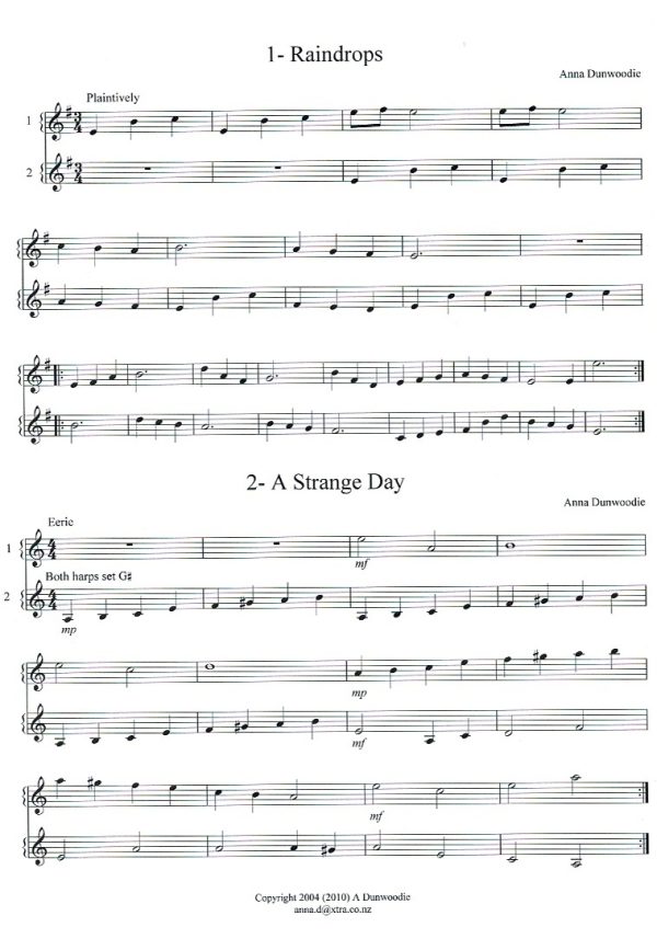 Junior Ensemble Book 26 Tunes For Harp Ensemble Dunwoodie A.