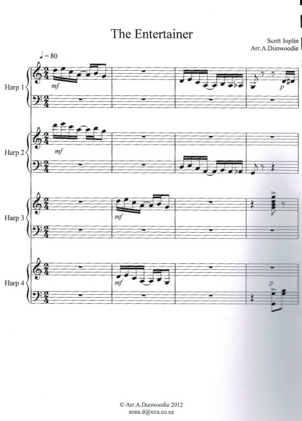 Pedal Ensemble The Entertainer Joplin S./Dunwoodie A.