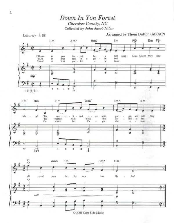 Appalachian Christmas (Voice & Harp) Dutton T.