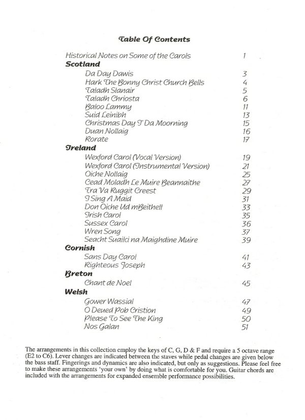 Celtic Christmas Yuletide Carols From Ireland, Scotland, Wales, Cornwall & Brittany Dutton T.