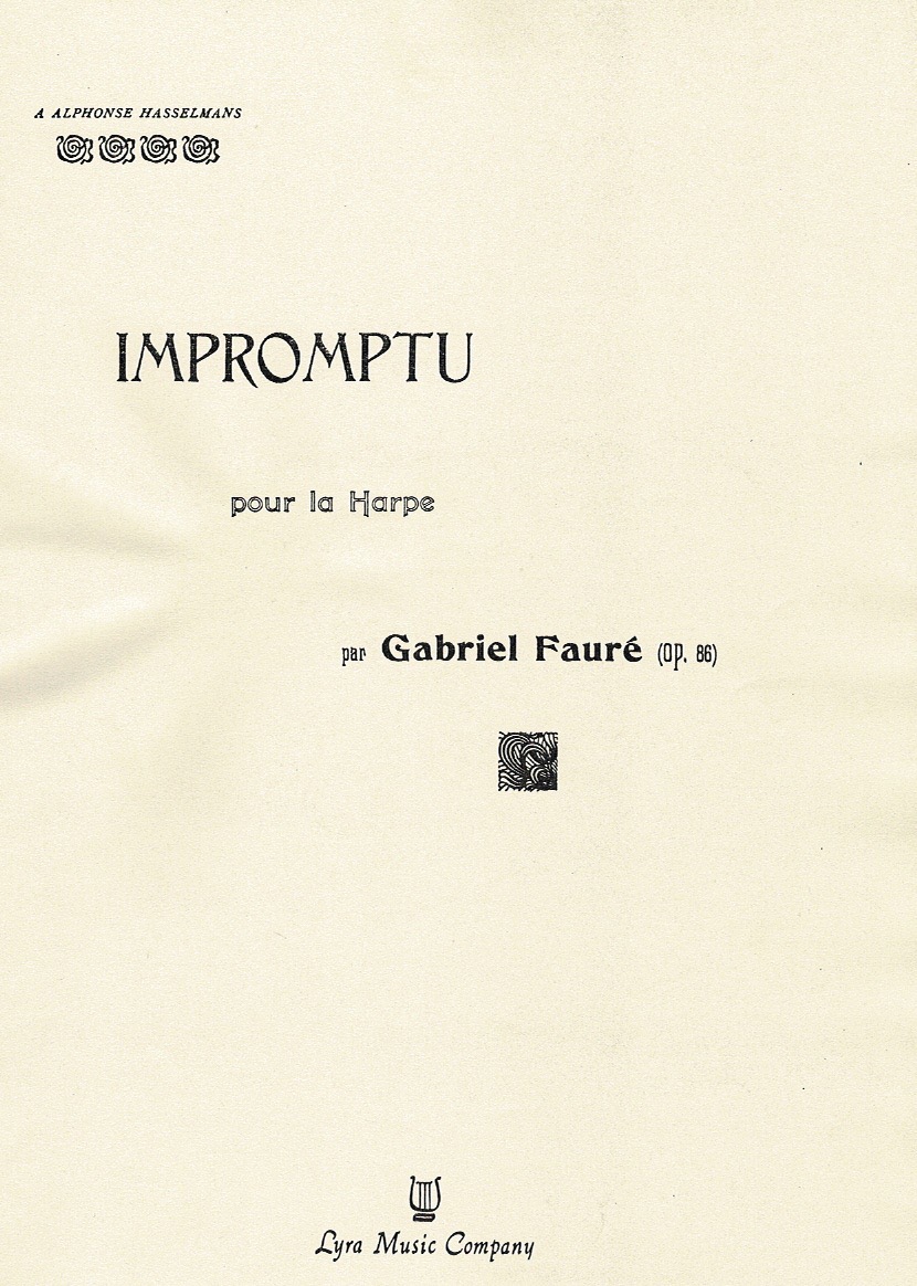 FAURE-Impromptu Impromptu Pour La Harpe Op. 86 Faure G.