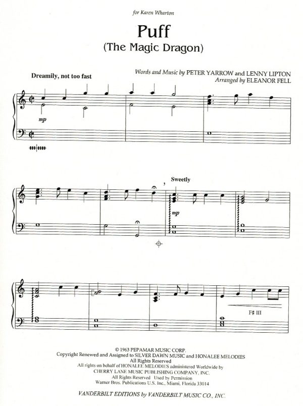 Puff The Magic Dragon Yarrow P./Lipton L./Fell E.