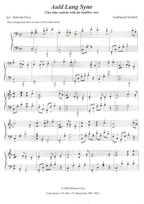Auld Lang Syne Friou D.