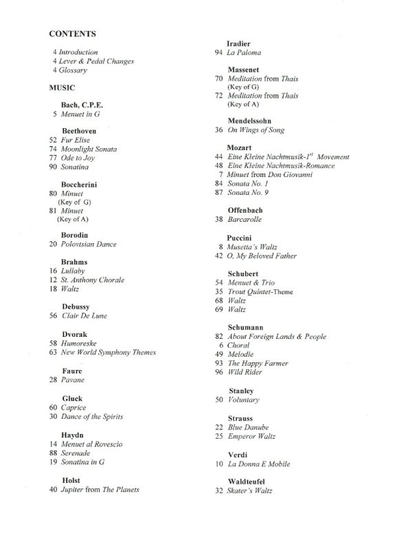 Classical Music For The Harp Friou D.