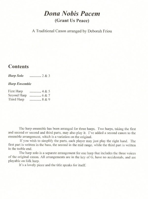 Donna Nobis Pacem (Grant Us Peace) Friou D.