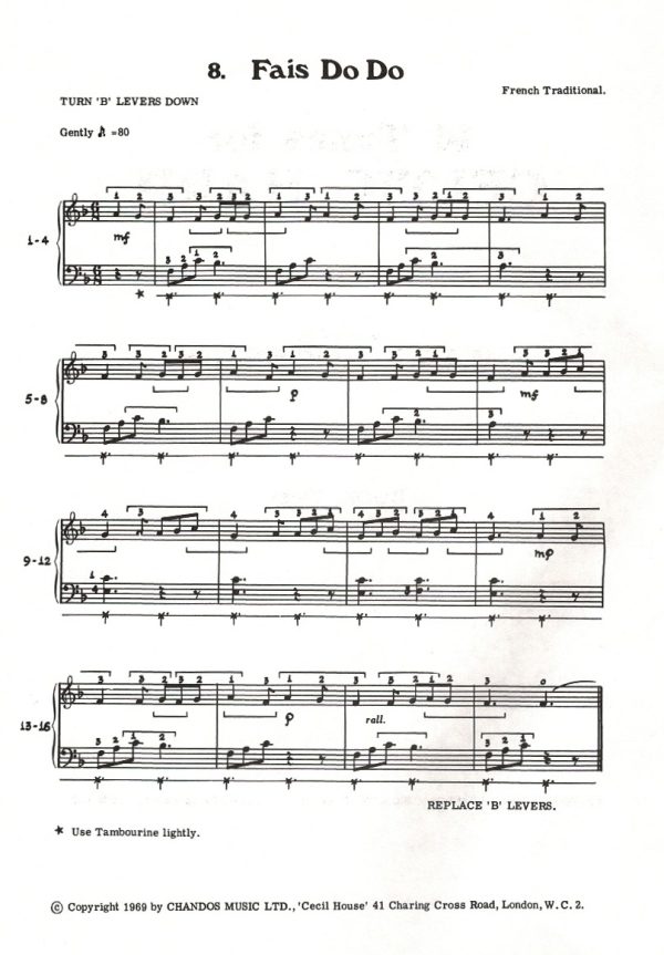 14 Tunes For Celtic Harp Book Two Goossens M.