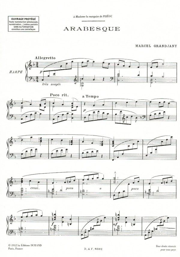 Arabesque Grandjany M.