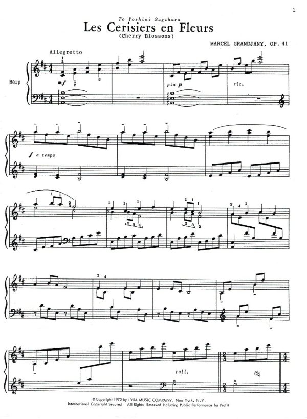 Les Cerisiers En Fleurs Grandjany M.