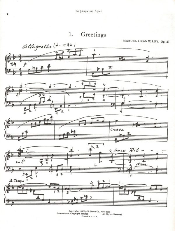 Harp Album Grandjany M.