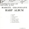 Harp Album Grandjany M.