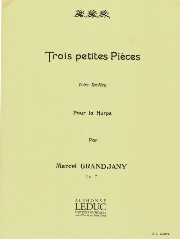 Trois Petites Pieces Op 7 Grandjany M.