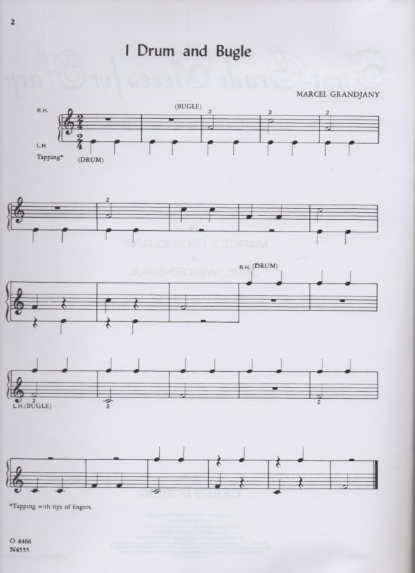 First Grade Pieces For Harp Grandjany M./Weidensaul J.