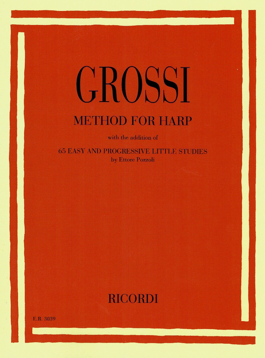 GROSSI Grossi Method For Harp And 65 Easy And Progressive Little Studies Grossi M./Pozzoli E.