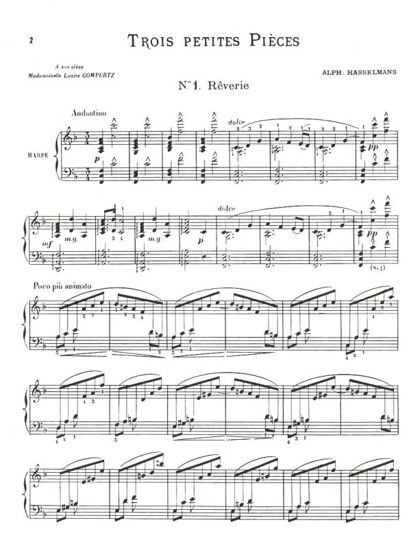 Trois Petites Pieces Faciles Hasselmans A.