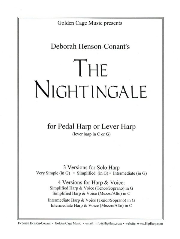 The Nightingale (Harp Solo, Harp & Voice) Henson-Conant D.