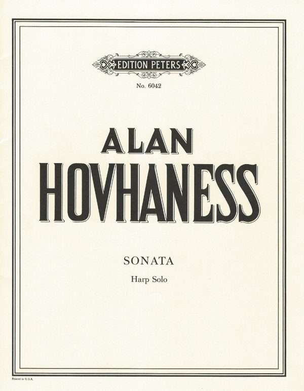 Sonata For Harp Hovhaness A.