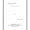 Entr'acte (Flute or Violin and Harp) Ibert J.