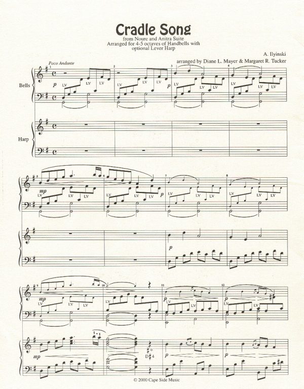 Cradle Song (Handbells and Harp) Ilyinski A.