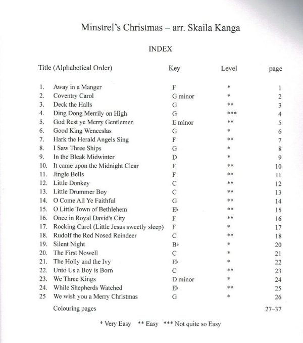 Minstrel's Christmas Kanga S.