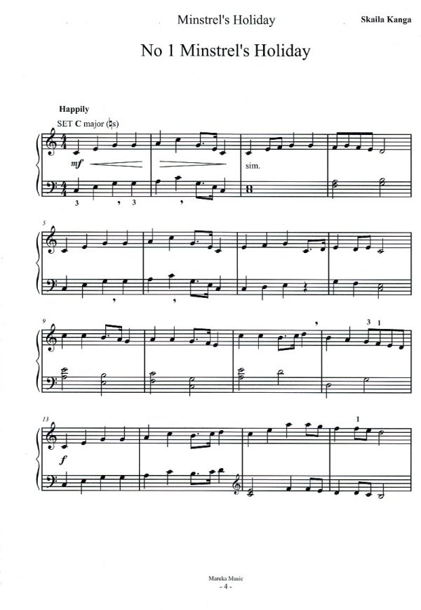 Minstrel's Holiday Kanga S.