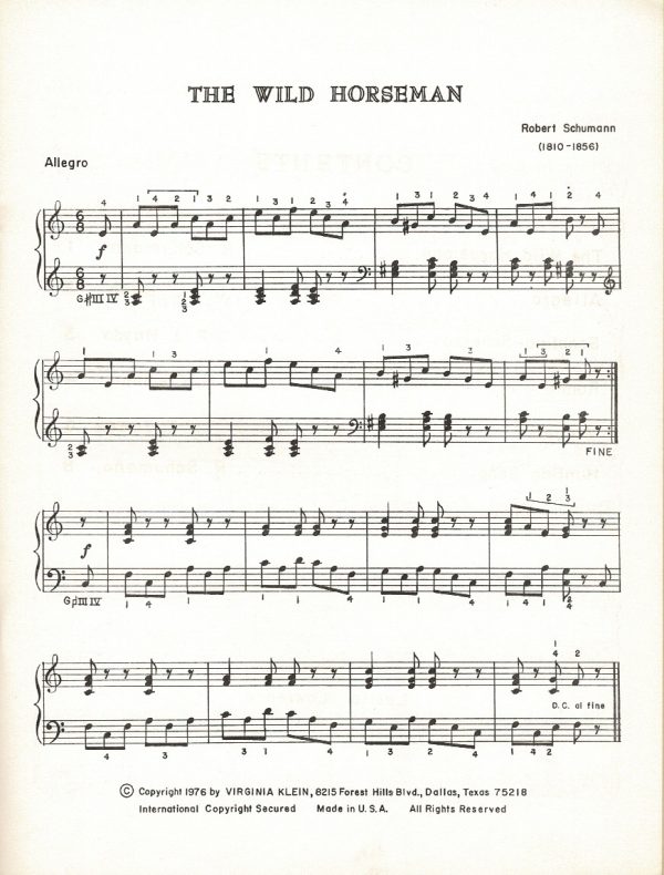 Playing The Masters Volume IV Klein V.