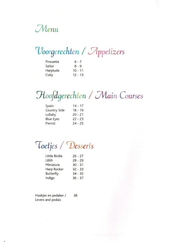 Ratatouille Various Pieces For Harp Krijger C./Leijden N.