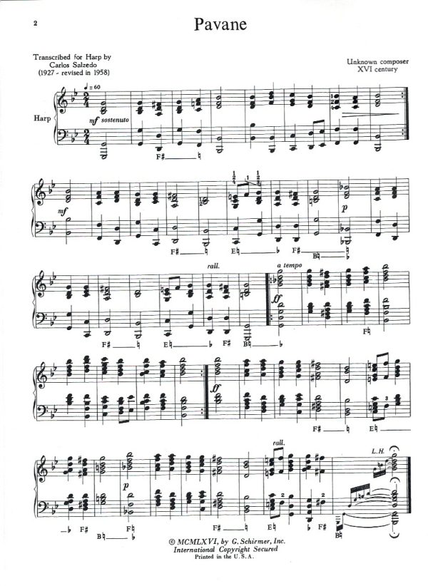 Solos For The Harp Player Lawrence L.