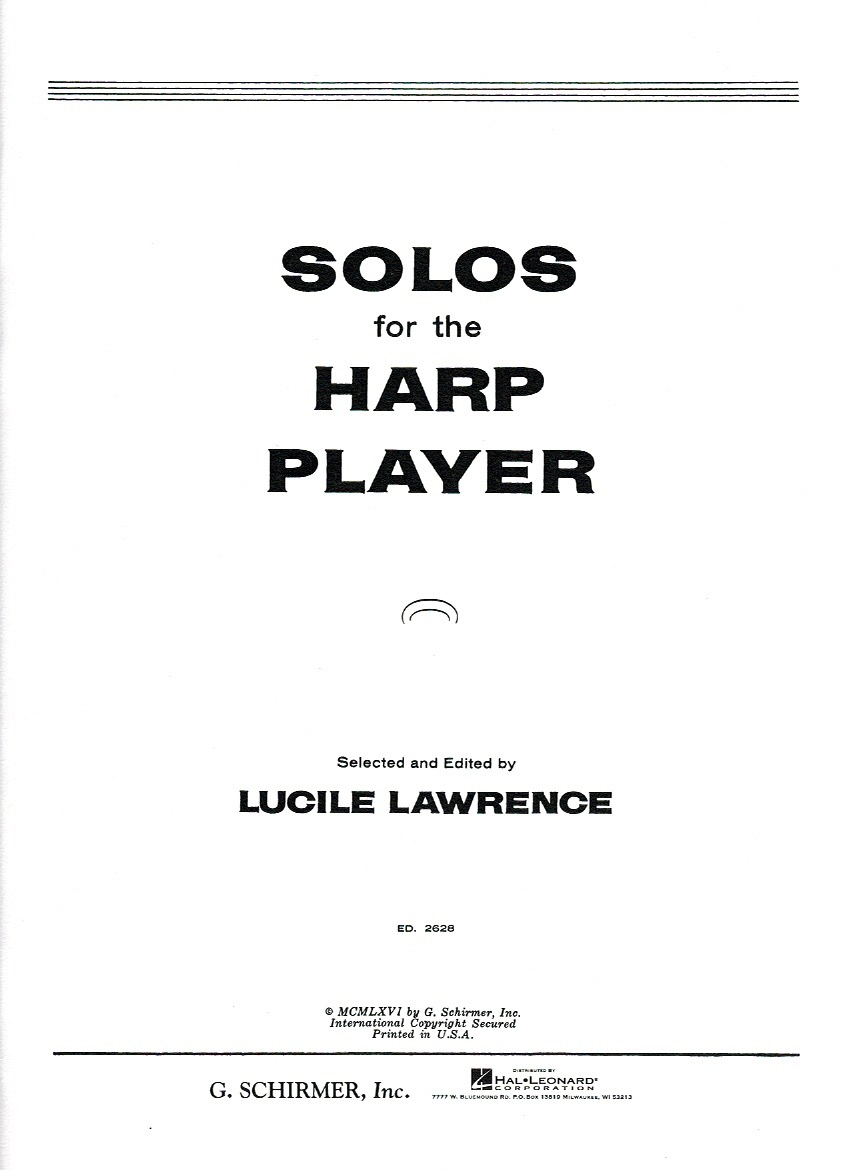 LAWRENCE-Solos-For-The-Harp-Player Solos For The Harp Player Lawrence L.